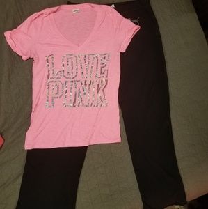 Victoria's secret pink pajama set